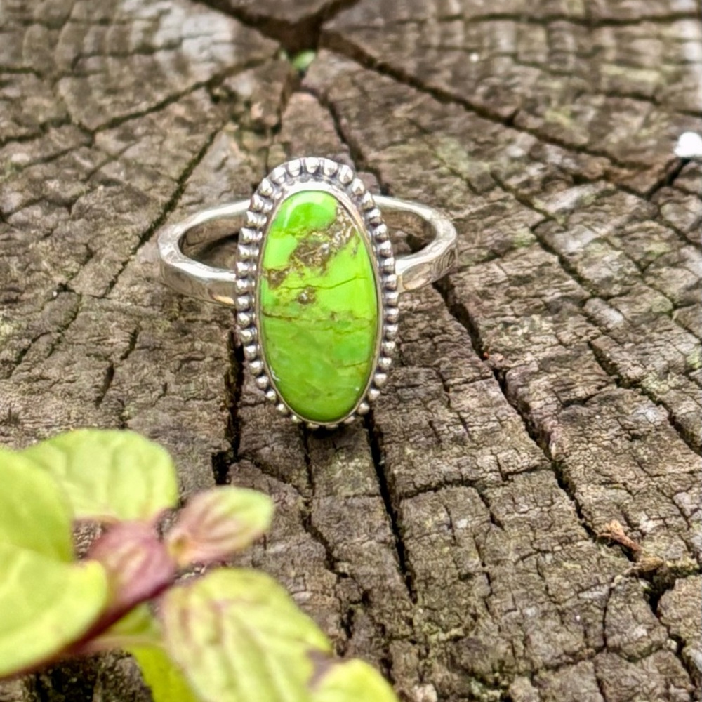 Green Copper Turquoise Ring - Picture 10 of 13